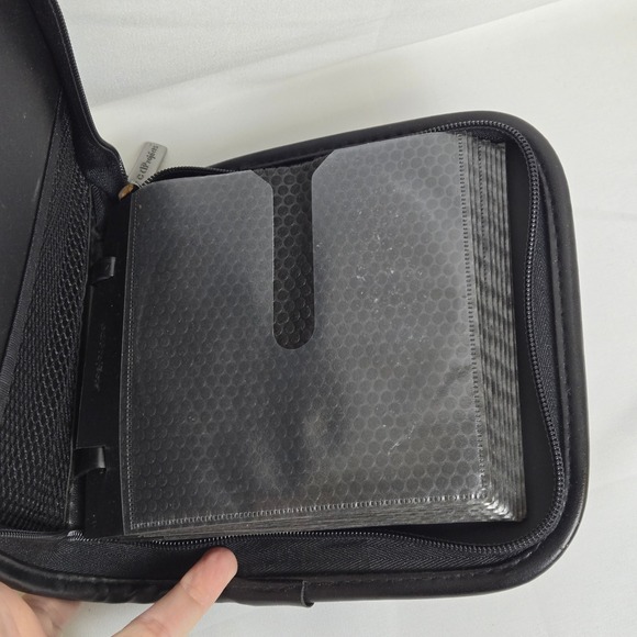 Vtg y2k CD Projects 24 Disc Wallet Case, Zip Around, Leopard Print, CCAN-24 - Picture 3 of 14